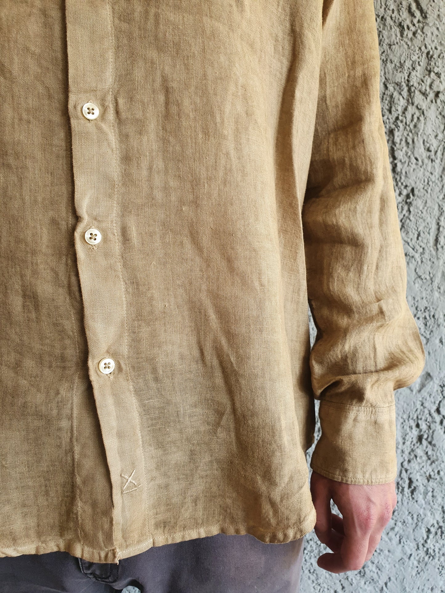 Camisa Lino Atacama Camel