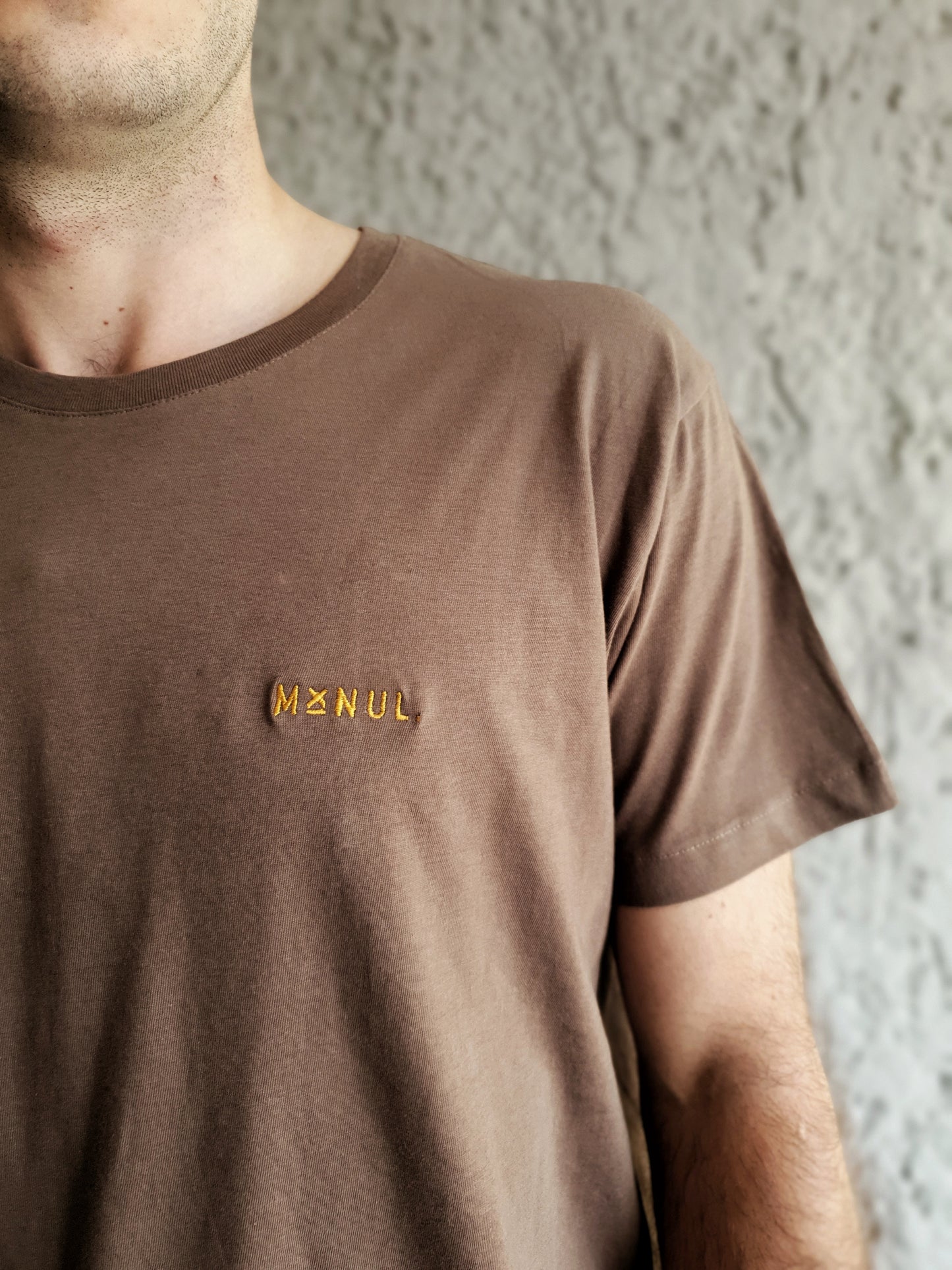 Polera Algodón Orgánico Básica Café